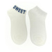 Dámske biele ponožky SWEET