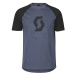 SCOTT Cyklistické tričko s krátkym rukávom - ICON RAGLAN SS - čierna/modrá