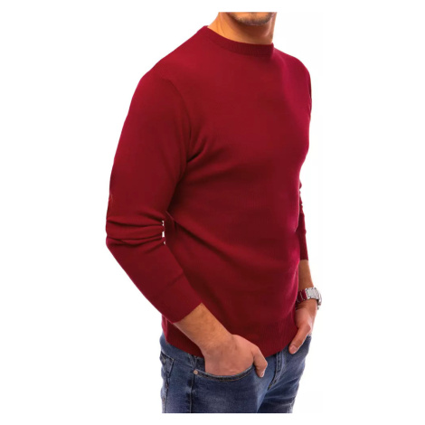 Men's burgundy sweater Dstreet WX1865