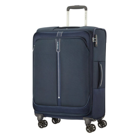 Samsonite Látkový cestovní kufr Popsoda Spinner 66 cm 68/73,5 l - tmavě modrá