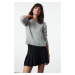 Trendyol Gray Soft Textured Basic Knitwear Sweater