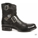 topánky kožené NEW ROCK GY05-S1 Čierna