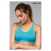 Sportovní podprsenka SHOCK ABSORBER ACTIVE CROP TOP Ocean Wave Farba: Tyrkysová