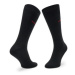 Hugo Súprava 2 párov vysokých pánskych ponožiek 2P Rs Uni Cc 50468099 Čierna