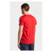 TRIČKO GANT SHOULDER TAPE T-SHIRT BRIGHT RED