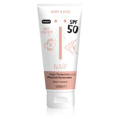 Naif Baby & Kids Sun Cream SPF 50 ochranný krém na opaľovanie pre bábätká a deti SPF 50