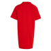 Dievčenské bavlnené šaty Tommy Hilfiger Červená farba, mini, rovný strih