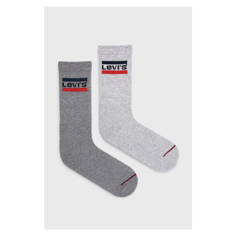Ponožky Levi's pánske, šedá farba Levi´s