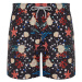 Trendyol Black Standard Size Starfish Patterned Beach Shorts