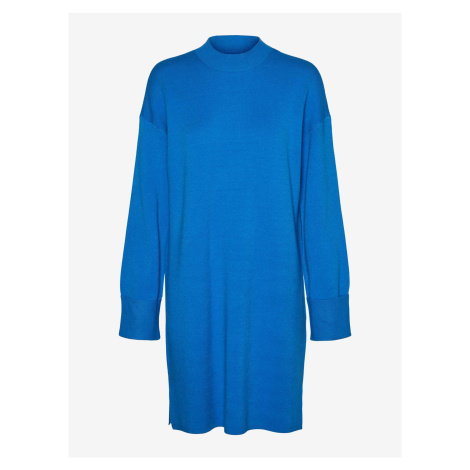 Blue women's sweater dress VERO MODA Goldneedle - Women