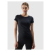 Women's Sports T-Shirt Made of 4F Recycled Materials - Black