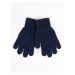 Yoclub Kids's Children's Basic Gloves RED-MAG4U-0050-002 Navy Blue