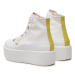 Inuikii Sneakersy Levy Platform High 30103-044 Biela