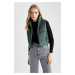 DEFACTO Slim Fit Stand Collar Crop Puffer Vest