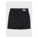 Calvin Klein Jeans Džínsová sukňa IG0IG01771 Čierna Regular Fit