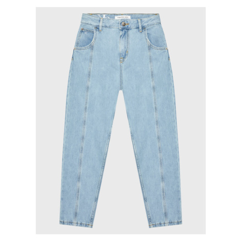 Calvin Klein Jeans Džínsy Barrel IG0IG01912 Modrá Relaxed Fit