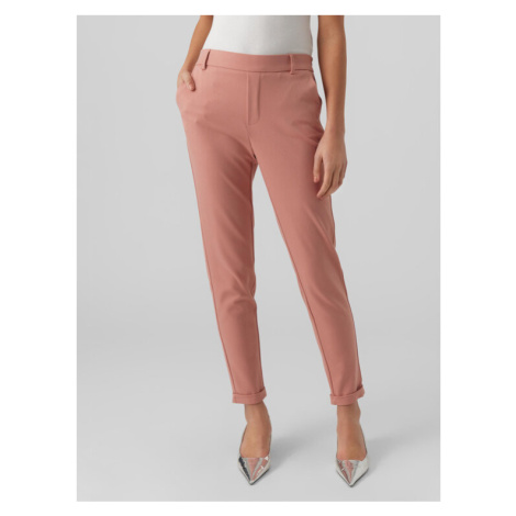 Vero Moda Chino nohavice Maya 10225280 Ružová Regular Fit