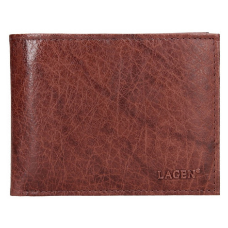 Pánska kožená peňaženka Lagen Rick - hnedá