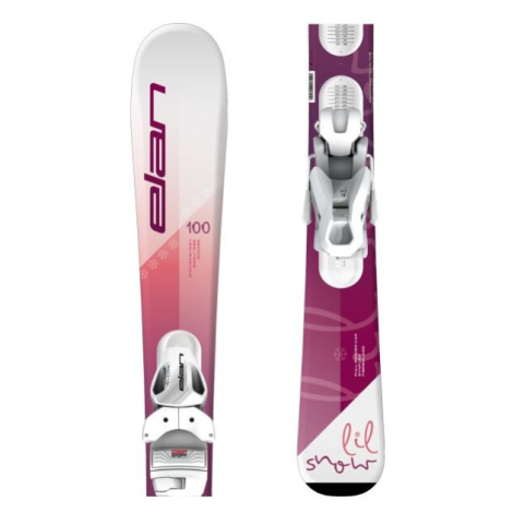 Elan LIL SNOW W JRS+EL 4.5 Dievčenské zjazdové lyže, ružová, veľkosť