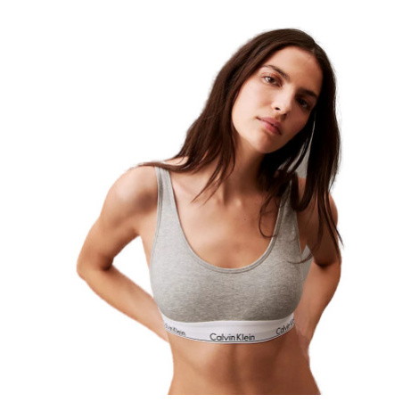 Dámska podprsenka CALVIN KLEIN LIGHTLY LINED BRALETTE-GREY HEATHER