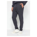 Trendyol Anthracite Regular/Normal Cut Letter Embroidered Jogger Sweatpants