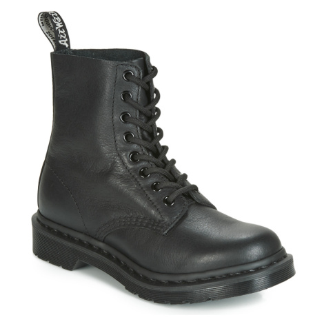 Dr. Martens  1460 PASCAL MONO BLACK VIRGINIA  Polokozačky Čierna Dr Martens