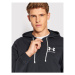 Under Armour Mikina Rival Terry Full-Zip 1370409 Čierna Loose Fit