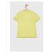 Detské tričko Guess zelená farba, melanžový