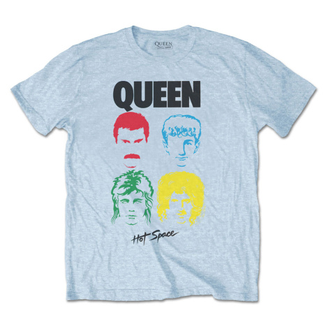 Queen tričko Hot Space Album Modrá