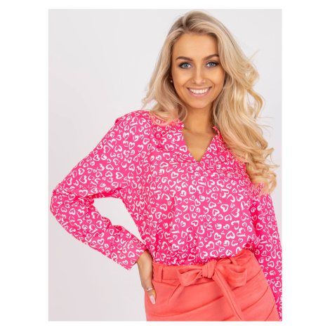 Inesa pink blouse with V-neck