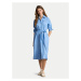 Polo Ralph Lauren Košeľové šaty 211943992002 Modrá Regular Fit