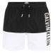 Calvin Klein Swimwear Plavecké šortky  čierna / biela
