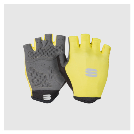 SPORTFUL Cyklistické rukavice krátkoprsté - RACE - žltá