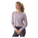 Dámske tréningové tričko s dlhým rukávom 4F LONGSLEEVE-4FWSS24TLONF250-52S-LIGHT VIOLET