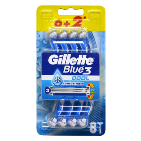 GILLETTE Blue3 Cool Jednorazový holiaci strojček 8 ks