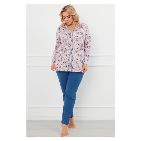 Dámske pyžamo Italian Fashion Lacenta dł.r. dł.sp. Farba: Ružová