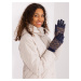 Navy Blue Warm Gloves with Cover