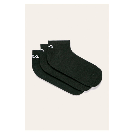 Ponožky Fila (3 páry) dámske, čierna farba