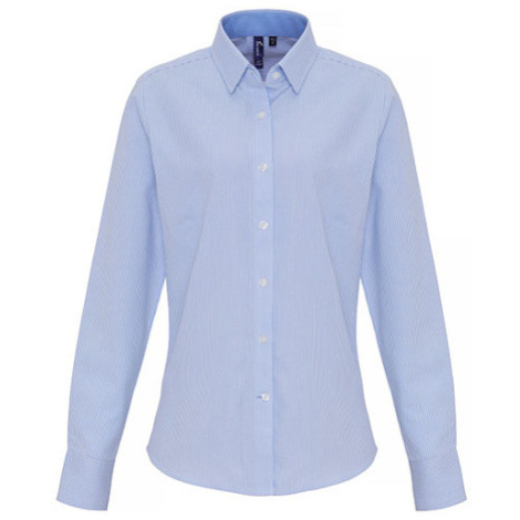 Premier Workwear Dámska košeľa oxford s dlhým rukávom PR338 White