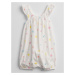 GAP Baby overal shell print bubble one-piece shorty - Girls