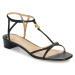 Lauren Ralph Lauren  FALLON-SANDALS-FLAT SANDAL  Sandále Čierna