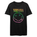 Nirvana Tričko Sorbet Ray Happy Face Unisex Black