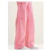 Ružové dámske nohavice s vreckami Tom Tailor Denim