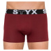 Men's boxers Styx long sports rubber burgundy