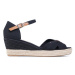 Tommy Hilfiger Espadrilky Basic Opened Toe Mid Wedge FW0FW04785 Čierna