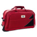 Červená cestovná taška na kolieskach &quot;Pocket&quot; - veľ. S, M, L, XL