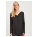 Black Blouse with Long Sleeve VILA Lucy - Women