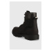Semišové topánky BOSS Adley pánske, čierna farba, 50498357