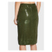 Guess Midi sukňa Megan W2BD54 KBDV0 Zelená Slim Fit