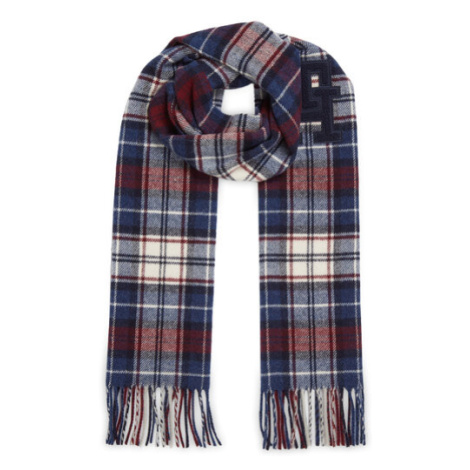 Tommy Hilfiger Šál Th Monogram Tartan Scarf AM0AM11984 Modrá